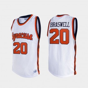 Robert Braswell Syracuse Orange #20 White 2021 Alumni Limited Jersey