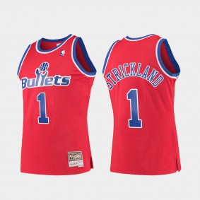Rod Strickland Washington Bullets Red Throwback Jersey