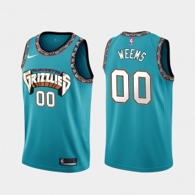 Romeo Weems Memphis Grizzlies #00 Classic Edition Teal Jersey