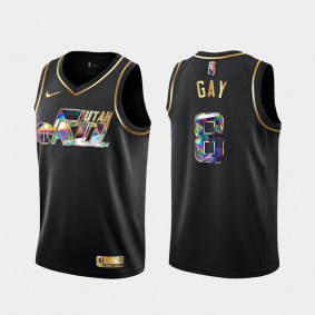 Rudy Gay Utah Jazz Diamond Logo Jersey 2021-22 NBA 75th Season Black