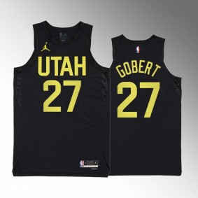 Rudy Gobert 2022-23 Utah Jazz Black #27 Statement Edition Jersey