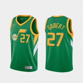 Rudy Gobert Utah Jazz Green 2020-21 Earned Edition Jersey