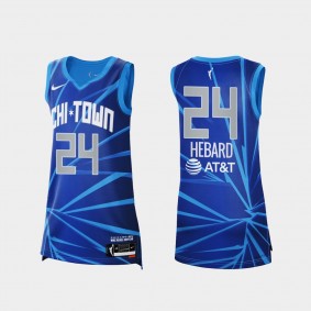 Chicago Sky Ruthy Hebard Rebel Edition Unisex Blue Jersey WNBA 2021 Victory