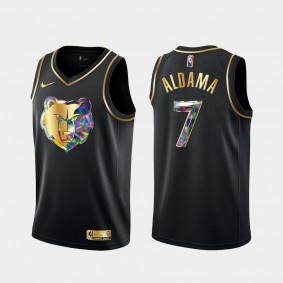 Santi Aldama Memphis Grizzlies Diamond Logo Jersey 2021-22 NBA 75th Season Black
