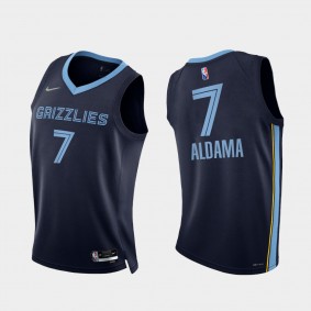 Santi Aldama Memphis Grizzlies 75th Diamond Anniversary Jersey 2021-22 Icon Edition Blue