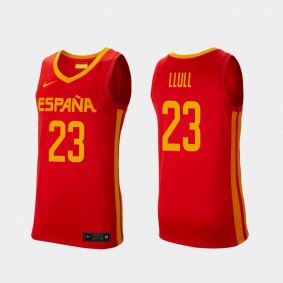 Sergio Llull Spain Basketball 2021 Tokyo Olympics Away Red Jersey