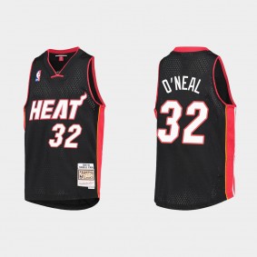Miami Heat Mitchell & Ness 2005-2006 Hardwood Classics #32 Shaquille O'Neal Black Jersey
