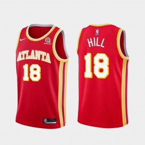 Solomon Hill Atlanta Hawks 2020-21 Icon 2020 Trade Red Jersey