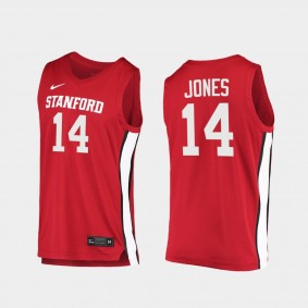 Spencer Jones Stanford Cardinal #14 Red 2020-21 College Basketball Jersey