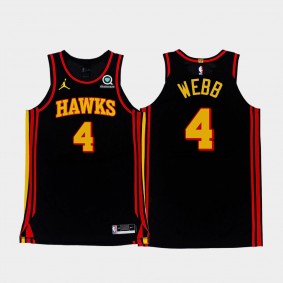 Spud Webb Atlanta Hawks 2020-21 Statement Authentic Infinity Black Jersey