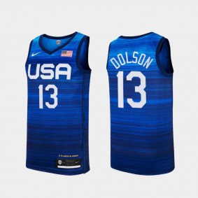 Stefanie Dolson USA 3x3 Women's Team 2020 Olympics Gold Winner WNBA star Blue Jersey