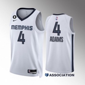 Steven Adams #4 Memphis Grizzlies 2022-23 Association Edition White Jersey