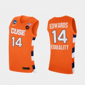 Jesse Edwards Syracuse Orange 2021 March Madness Sweet 16 Equality Orange Jersey