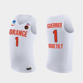 Quincy Guerrier Syracuse Orange 2021 March Madness Sweet 16 Replica White Jersey