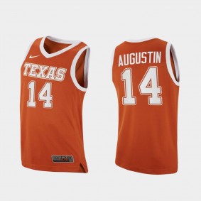 Texas Longhorns D.J. Augustin Replica College Basketball Orange Jersey