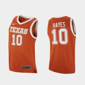 Texas Longhorns Jaxson Hayes Replica College Basketball Orange Jersey
