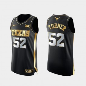 Myles Turner 2021 March Madness Texas Longhorns Golden Authentic Black Jersey