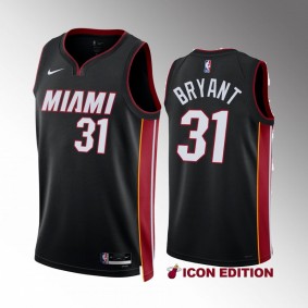 Thomas Bryant #31 Miami Heat 2022-2023 Icon Edition Black Jersey
