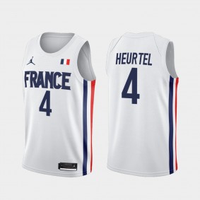 Thomas Heurtel France Basketball 2021 Tokyo Olymipcs Limited White Jersey