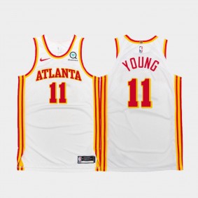Trae Young Atlanta Hawks 2020-21 Association Authentic White Jersey