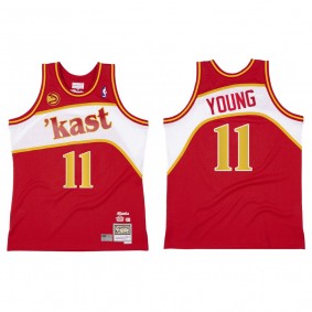 Atlanta Hawks BR Remix Kast Trae Young #11 Red Jersey