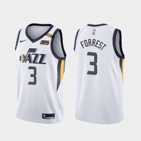 Trent Forrest Utah Jazz White 2021 Association Edition Jersey