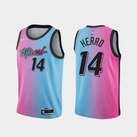 Tyler Herro Miami Heat 2020-21 City Edition Vice Blue Pick Jersey