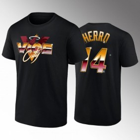 Tyler Herro Miami Heat Vice City Black #14 T-Shirt 2022 Playoffs