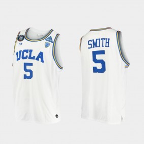 Chris Smith UCLA Bruins 2021 March Madness Final Four JRW White Jersey