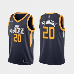 Udoka Azubuike #20 Utah Jazz 2020-21 Icon Navy Jersey 2020 NBA Draft