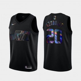 Udoka Azubuike Utah Jazz Black Iridescent Holographic Limited Edition Jersey