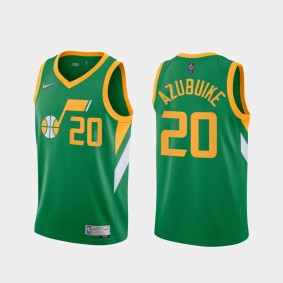 Udoka Azubuike Utah Jazz Green 2020-21 Earned Edition Jersey
