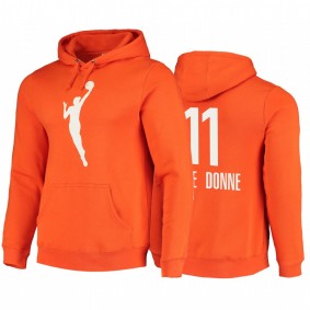 Elena Delle Donne Washington Mystics Orange Hoodie WNBA Primary Logo
