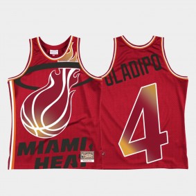 Victor Oladipo #4 Miami Heat Red Blown Out Jersey