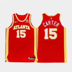Vince Carter Atlanta Hawks 2020-21 Icon Authentic Torch Red Jersey