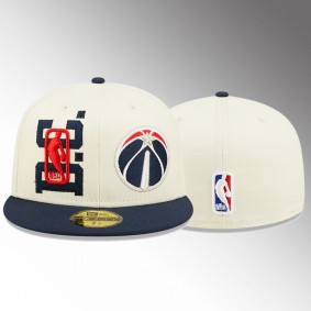 Washington Wizards 2022 NBA Draft Cream Fitted Cap Hat