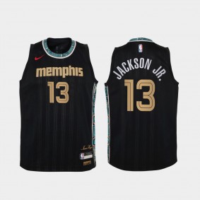 Youth Memphis Grizzlies #13 Jaren Jackson Jr. 2020-21 City Jersey Black