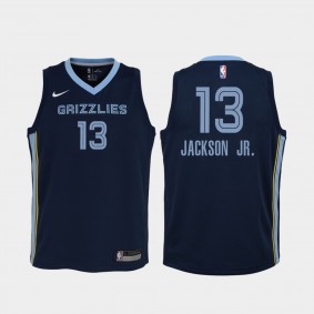 Youth Memphis Grizzlies #13 Jaren Jackson Jr. 2020-21 Icon Jersey Navy