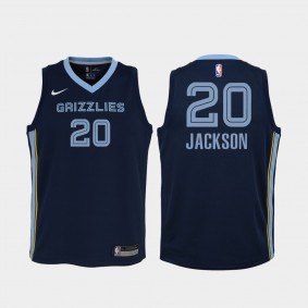Youth Memphis Grizzlies #20 Josh Jackson 2020-21 Icon Jersey Navy