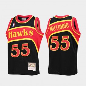 Atlanta Hawks Dikembe Mutombo Youth Black Jersey Reload