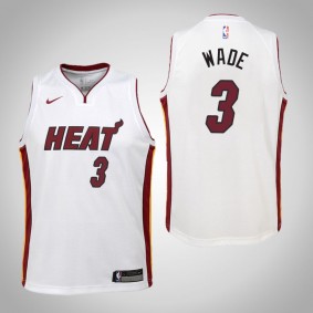 Heat Dwyane Wade Association Jersey - White