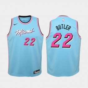 Youth Miami Heat #22 Jimmy Butler City Swingman Jersey - Blue