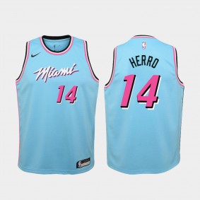 Youth Miami Heat #14 Tyler Herro City Swingman Jersey - Blue