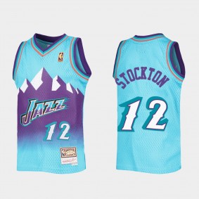 Utah Jazz John Stockton Youth Blue Jersey Reload
