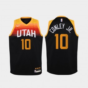 Youth Utah Jazz #10 Mike Conley Jr. 2020-21 City Jersey Black