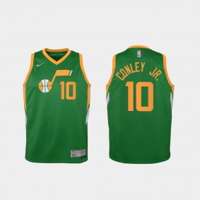 Youth Utah Jazz #10 Mike Conley Jr. 2021 Earned Edition Jersey Green