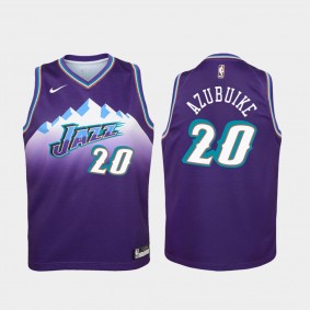 Youth Utah Jazz #20 Udoka Azubuike 2020-21 Classic Jersey Purple
