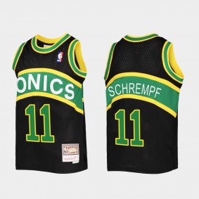 Seattle SuperSonics Detlef Schrempf Youth Black Jersey Reload