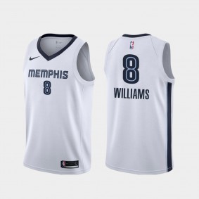 Memphis Grizzlies Ziaire Williams 2021 NBA Draft Association Edition White Jersey #8