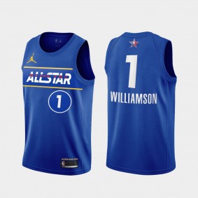 Pelicans Zion Williamson 2021 All-Star Jersey Blue Western Conference